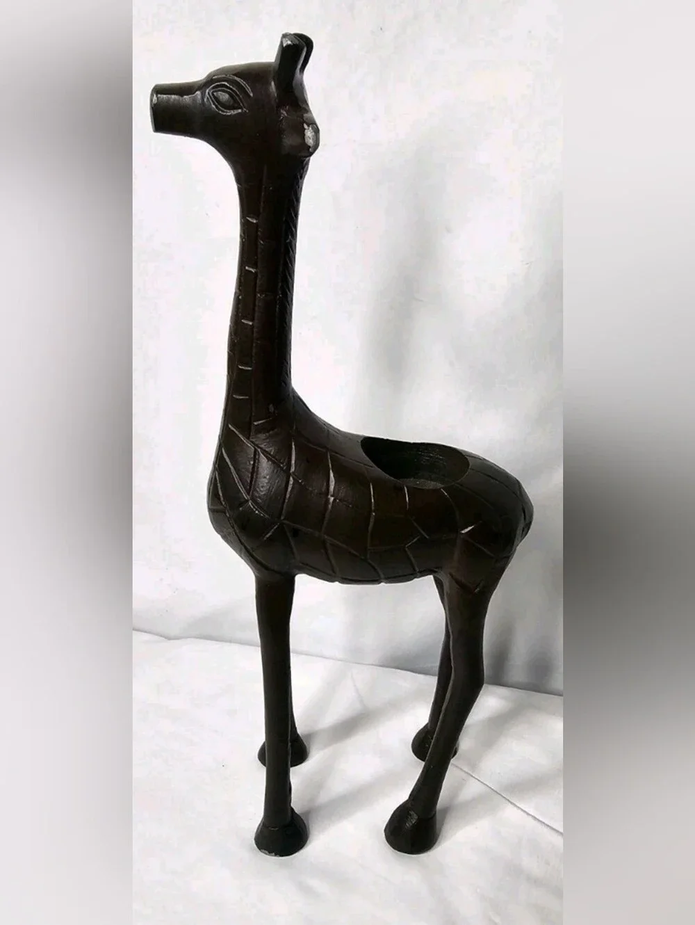 Metal Giraffe Sculpture Candle Holder 13